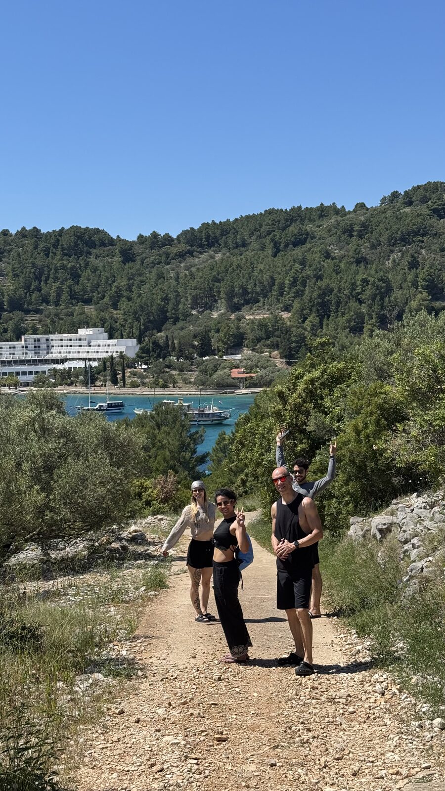 Hiking path with sea view in Korčula